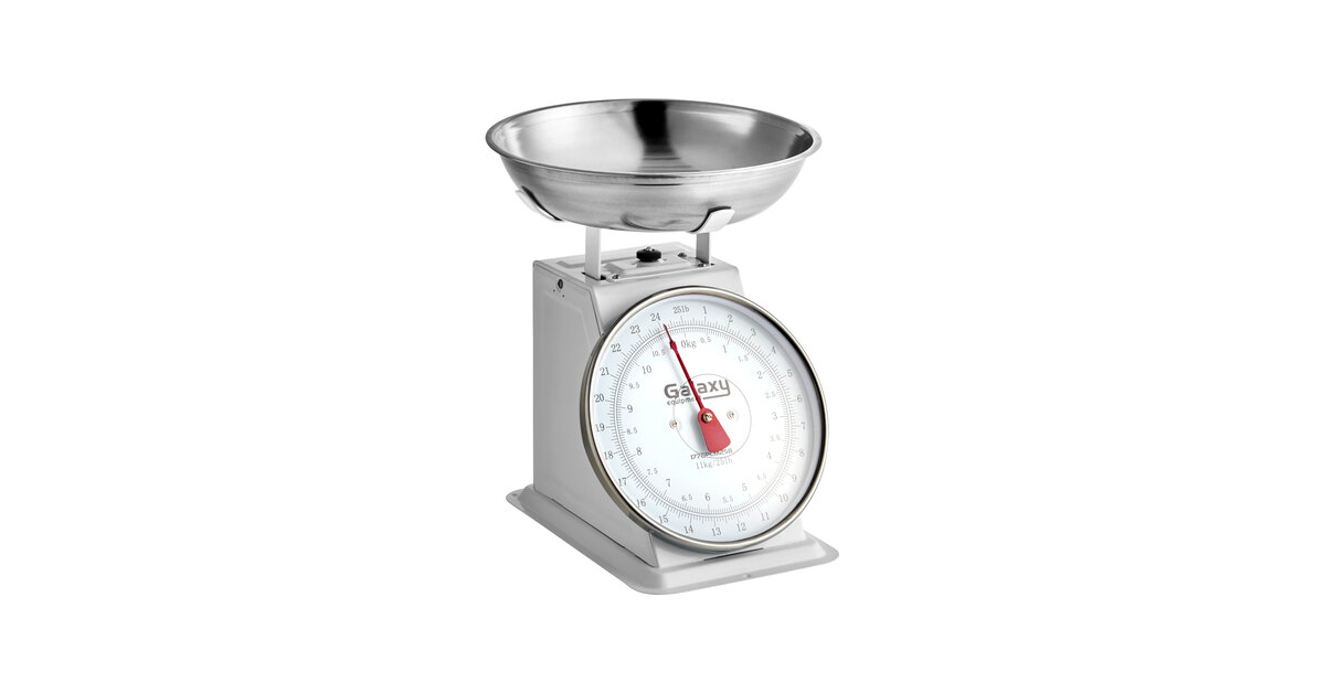 Galaxy 25 lb. Mechanical Portion Control Scale with Removable