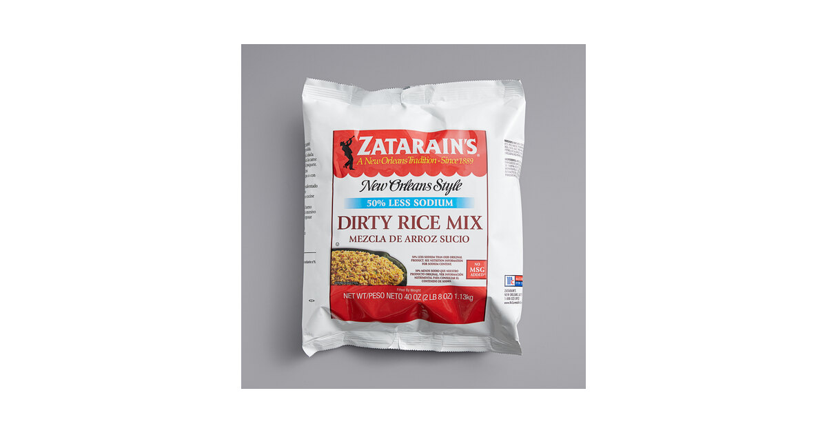 Zatarains Reduced Sodium Dirty Rice Mix Case