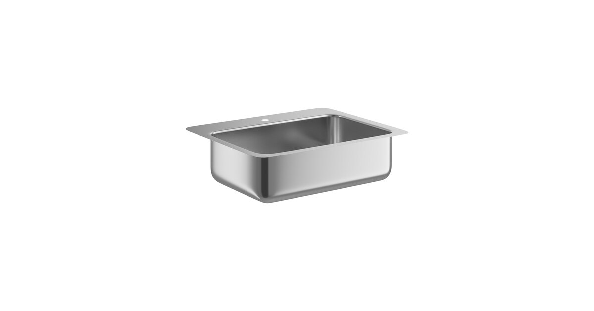 Zurn Elkay DSESR127221 Dayton Single Bowl Drop-In Dual Mount Sink