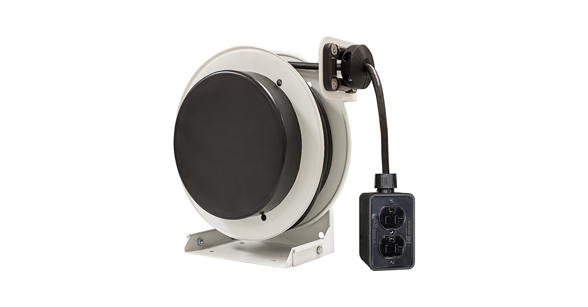 Lind Equipment LE8935123QB2 Extension Cord Reel with 20A Quad Box