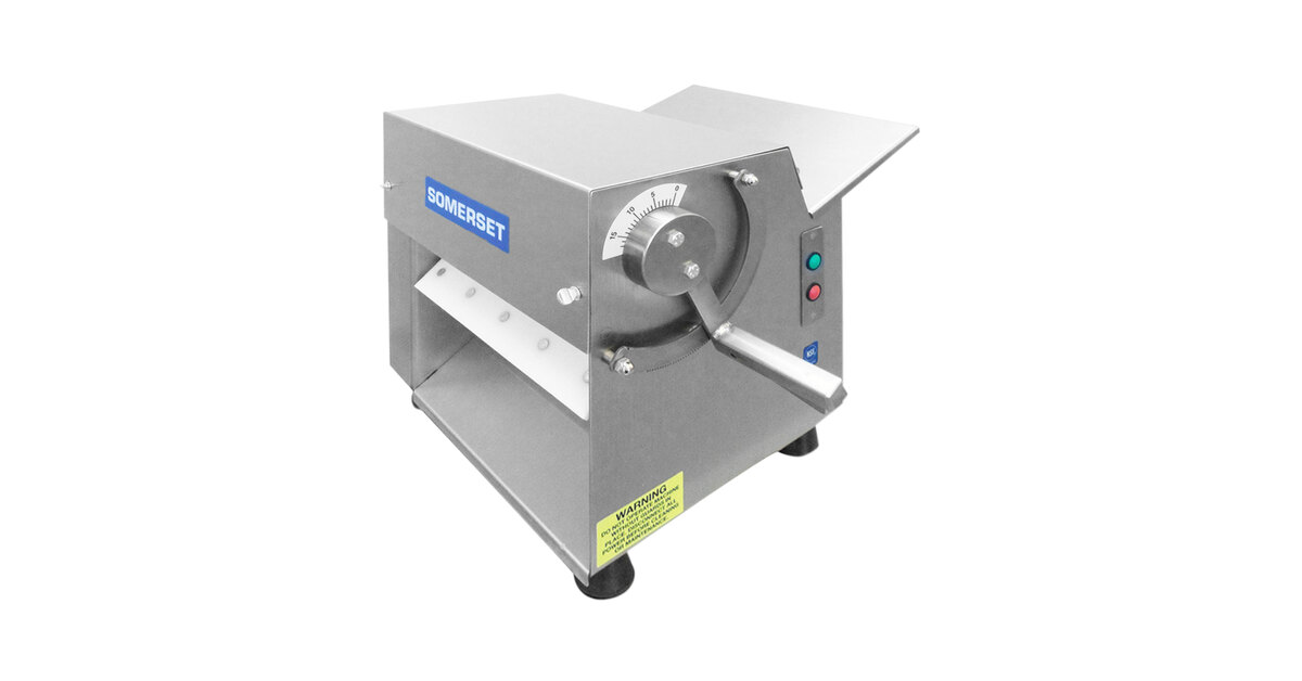 Somerset CDR-2000 20 Countertop Two Stage Dough Sheeter with Front  Operation - 120V, 3/4 hp