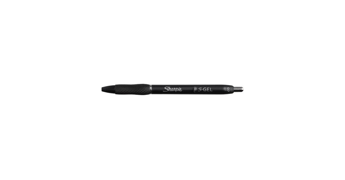 Sharpie 2096193 S-Gel Black Ink with Black Barrel 0.7mm