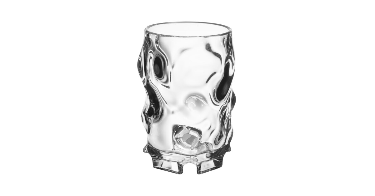 12-Pack BPA-Free Anti-Slip Plastic Juice Glasses - 5 Ounce Clear Cups, Shatterproof & Dishwasher Safe