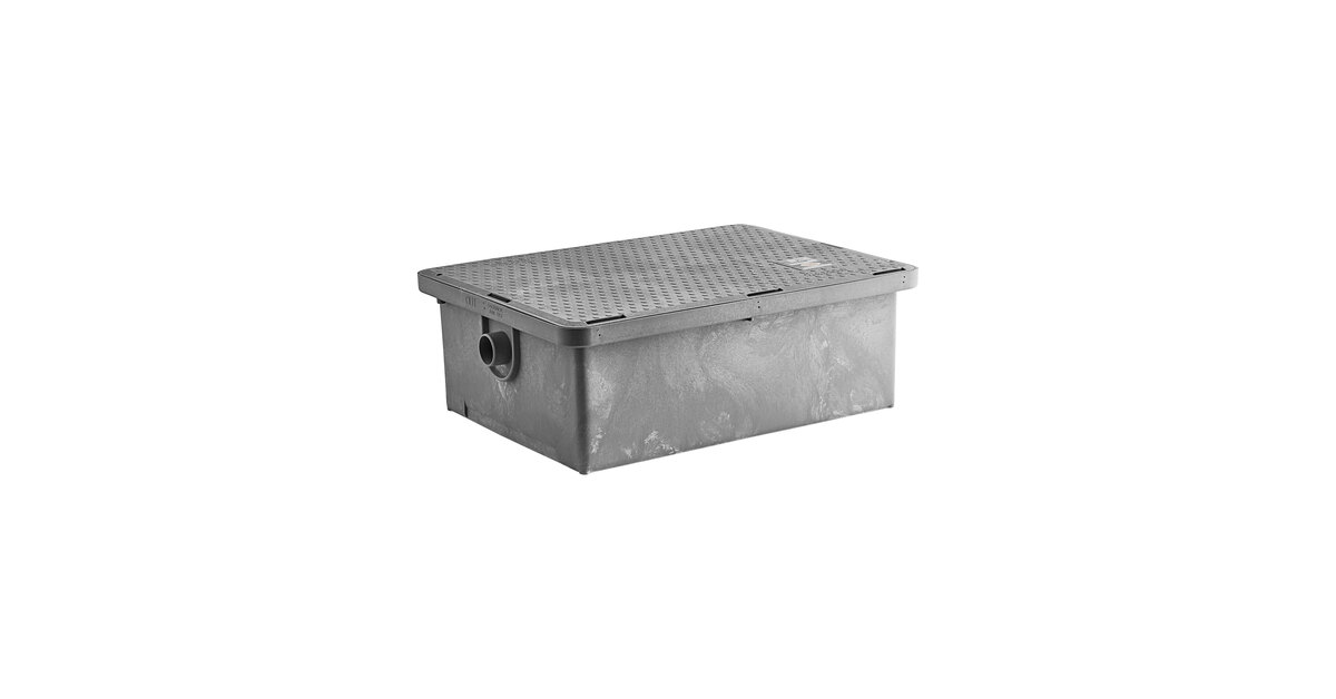 Endura 3925A02LO Lo-Pro 50 lb. 25 GPM Low Profile Grease Trap with