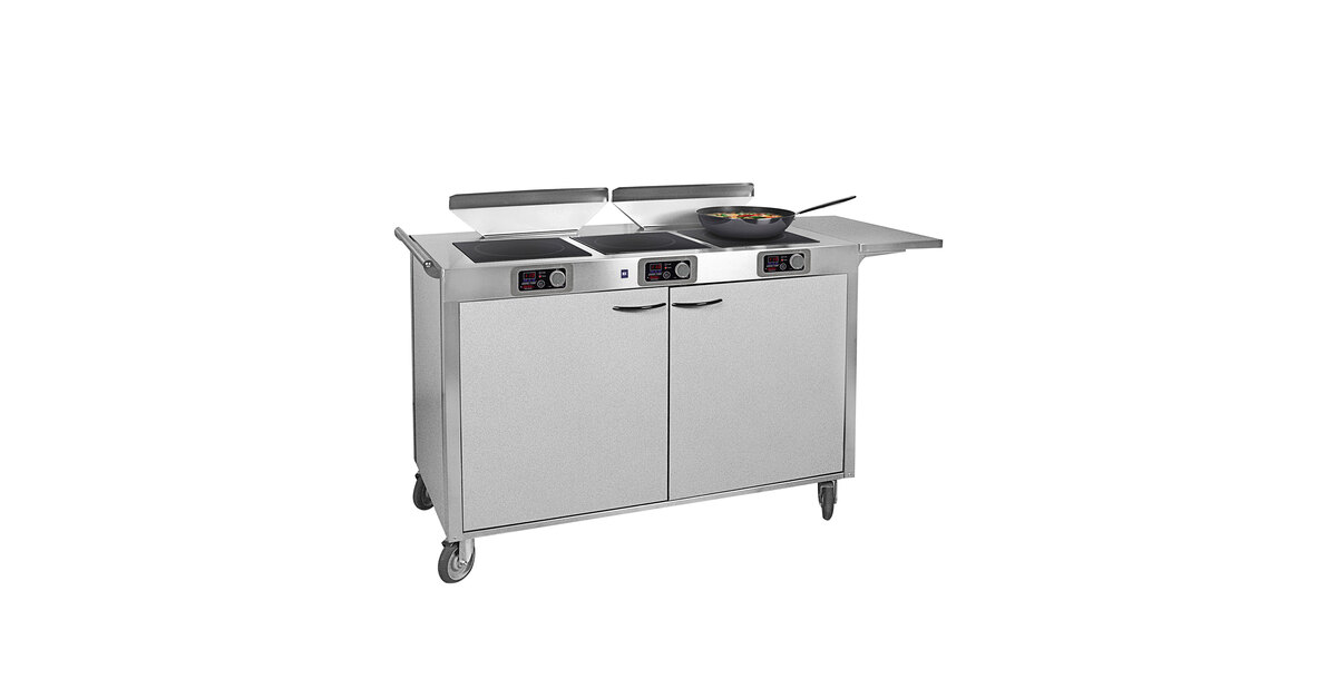 Spring USA ICS348-26 Mobile Induction Cooking Cart with Three