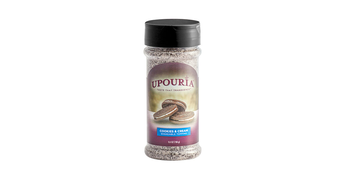 UPOURIA® Cookies & Cream Shakeable Coffee Topping 5.5 oz.