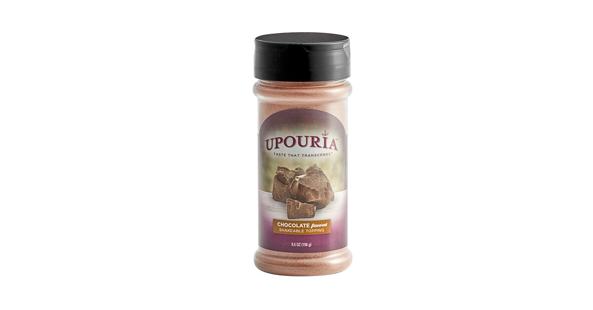 Upouria Cinnamon with Brown Sugar Shakeable Hot Cocoa and Coffee Topping  5.5 Ounce (Pack of 2)