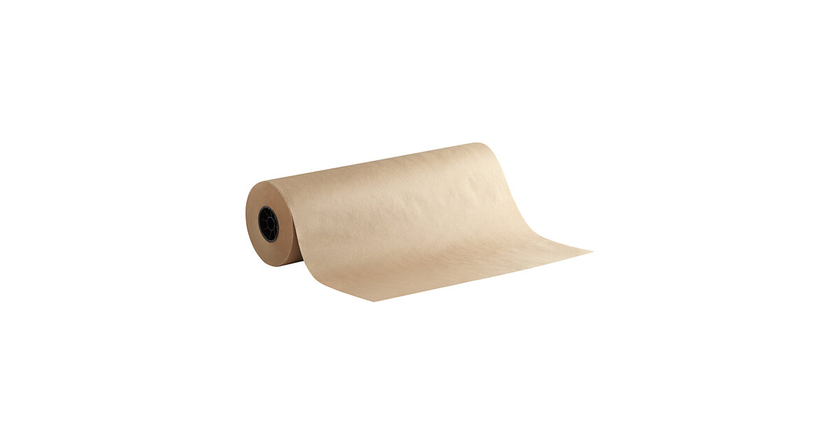 Lavex 24 x 1000' 35# Natural Kraft Void Fill Packing Paper Roll