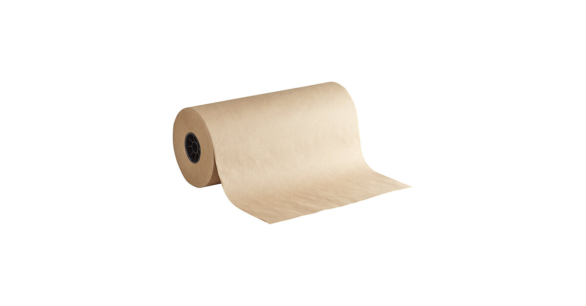 Lavex 18 x 900' 40# Natural Kraft Void Fill Packing Paper Roll