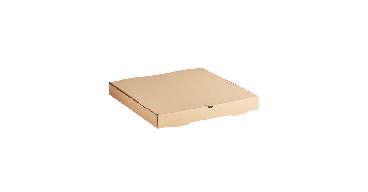 50 Pack 16x16x2 White Corrugated Plain Square Bakery Cake Pizza Boxes
