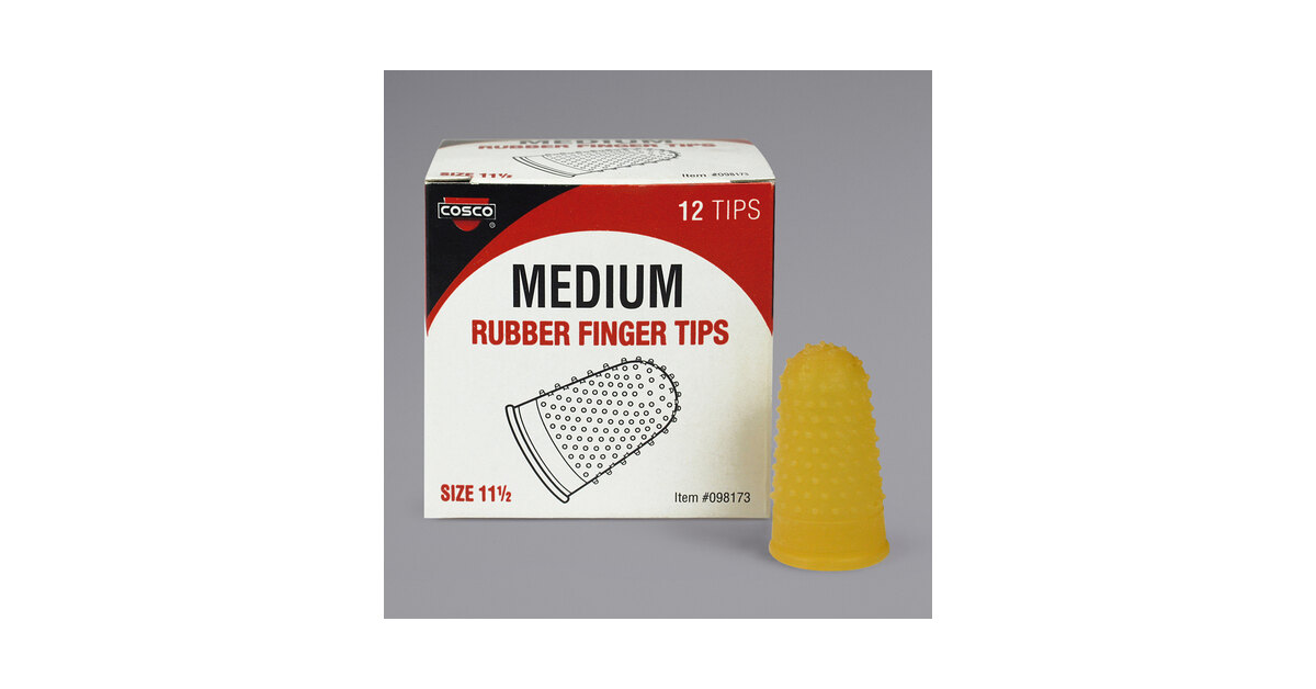 Size 11 1/2 New Medium Rubber Finger Tips 12/Box 