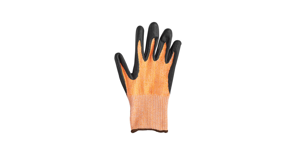 Mercer Culinary M33425L Food Processing Gloves, Nitrile Coated