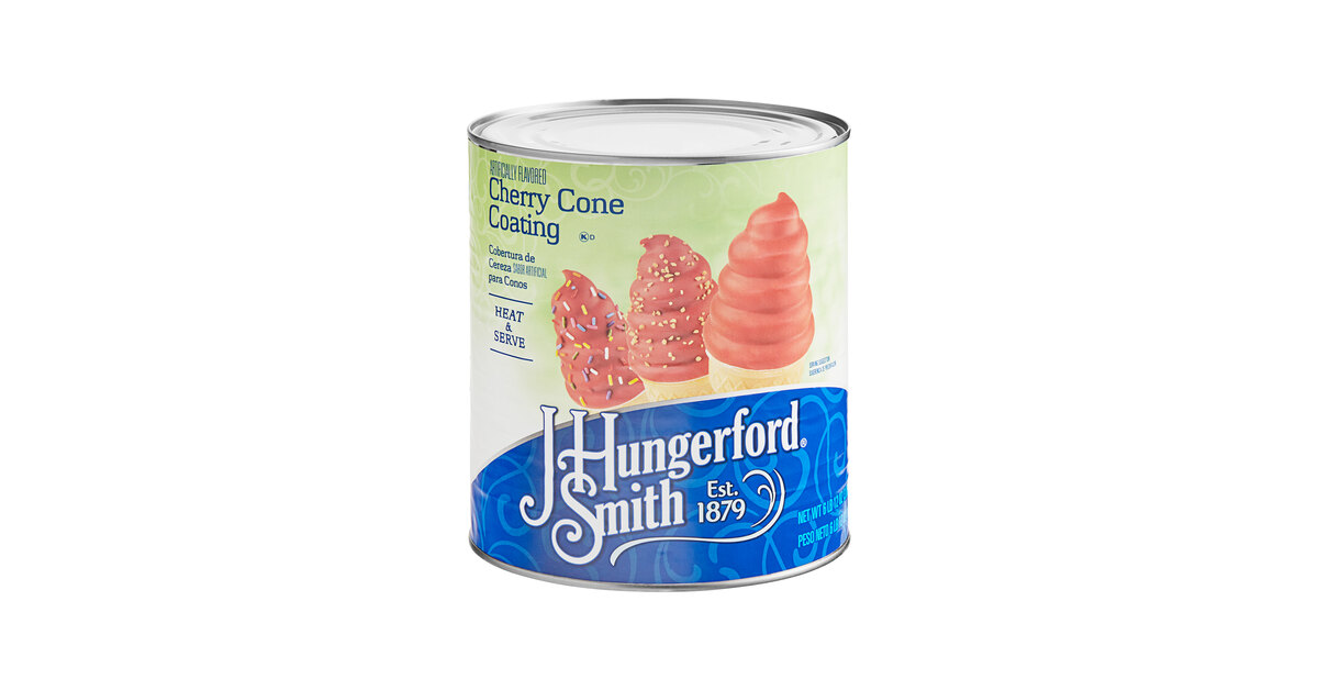 J. Hungerford Smith Cherry Cone Shell Coating #10 Can - 3/Case