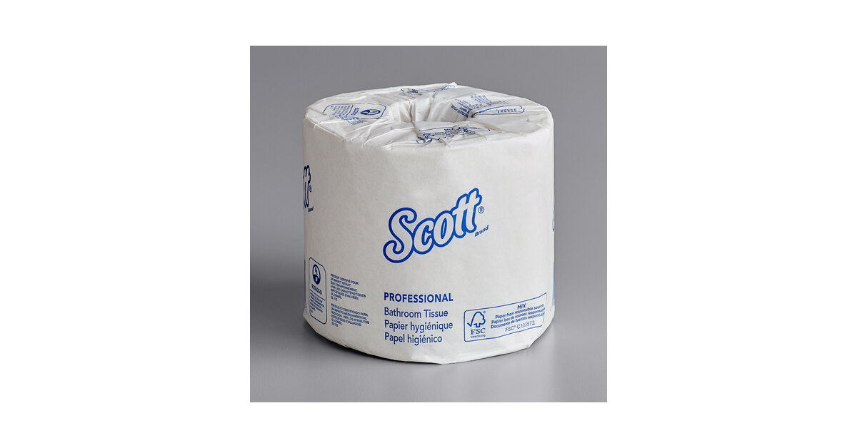Details about   80 Rolls SCOTT Soft Toilet Paper 506 Sheets 2Ply NO CLOG SEPTIC SAFE Bulk Supply 
