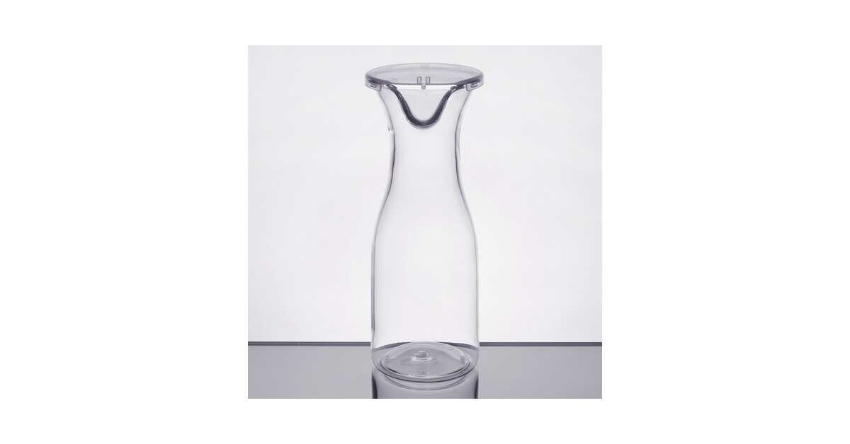 Wine/Juice Decanter, 1 L, Clear, Polycarbonate, With Lid, G.E.T.  BW-1100-PC-CL