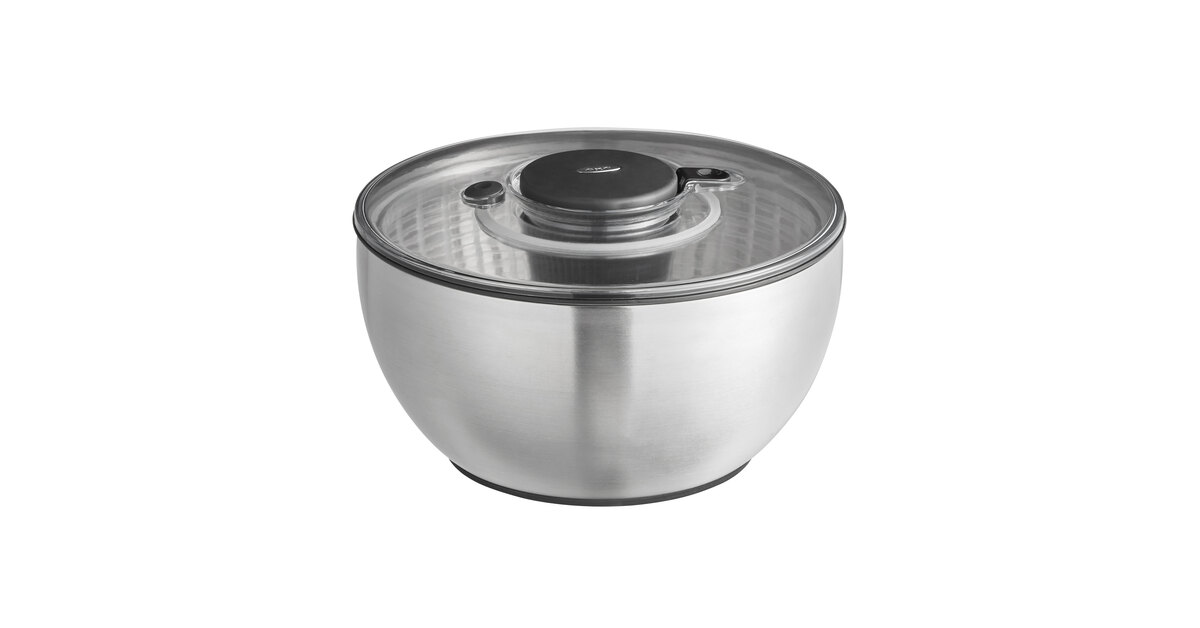 Stainless Steel Salad Spinner Efficientlys Wash and Spin Dry