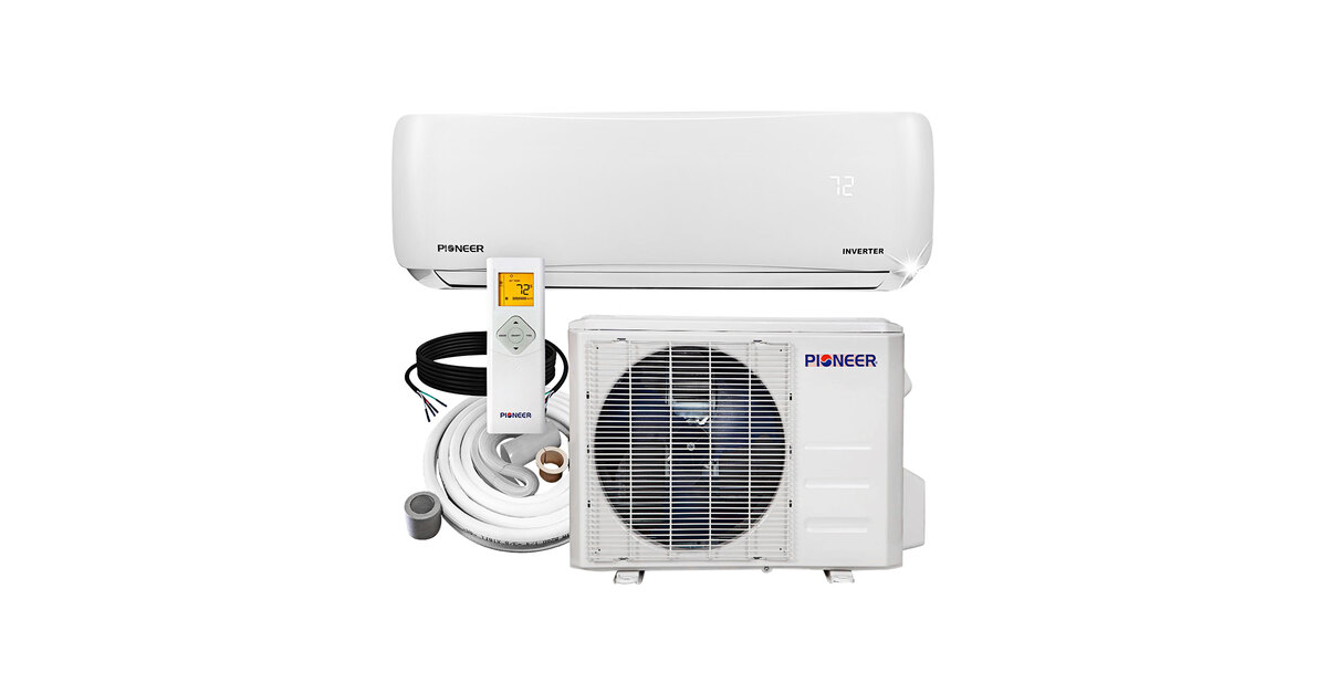 Pioneer Series WYS-22 WYS009AMFI22RL-16 Wall Mounted Ductless Mini Split AC  / Heat Pump System - 110V, 9,000 BTU