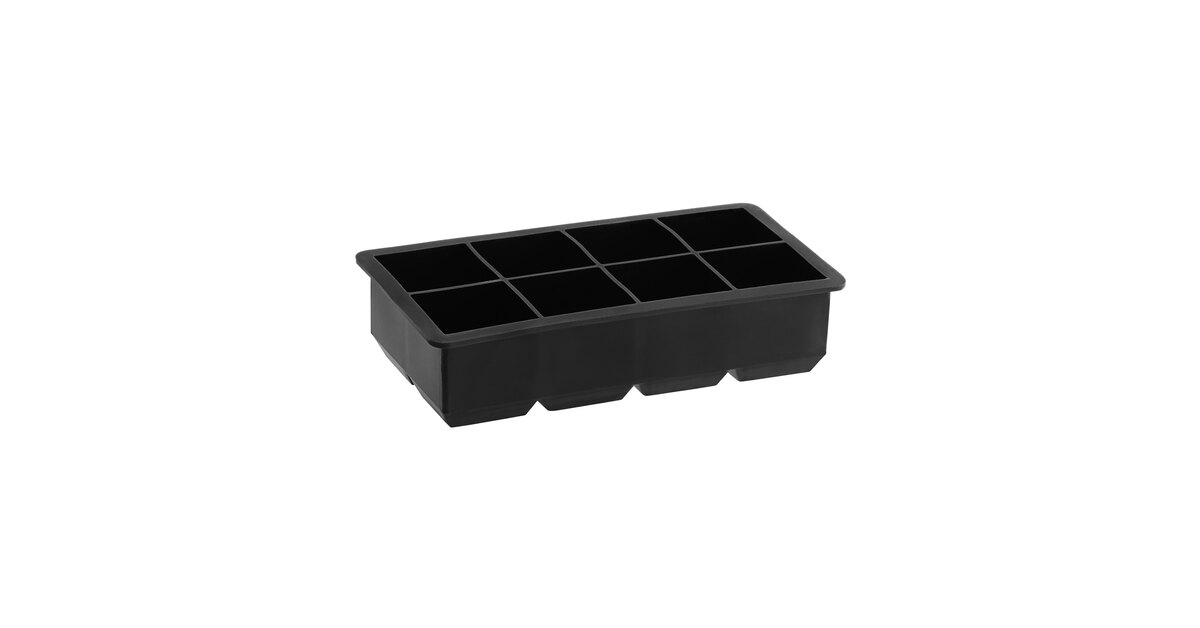 American Metalcraft SMC8 Black 8-Cube Silicone Ice Mold