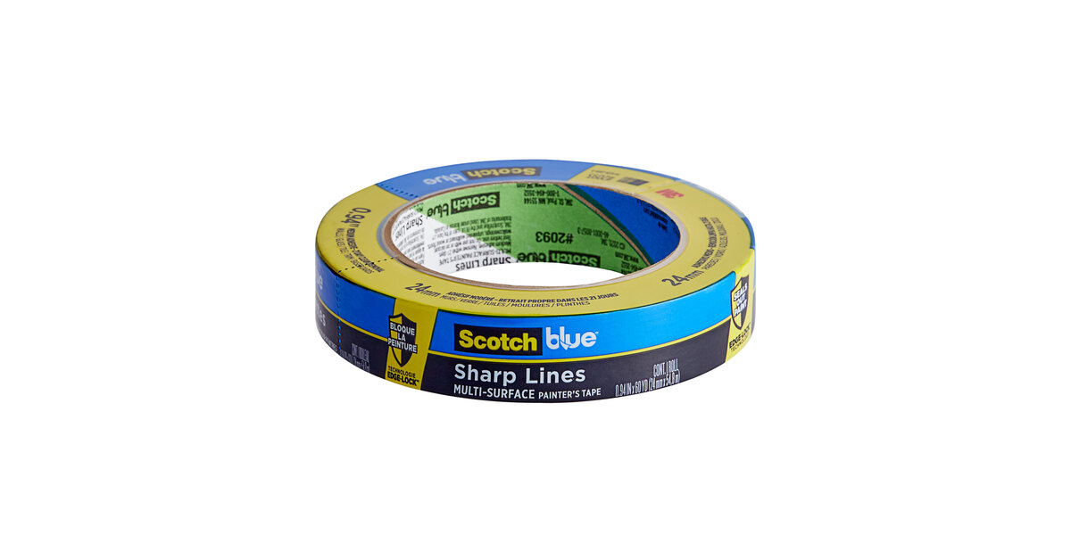 3M Scotch 15/16 x 60 Yards Blue Sharp Lines Painter's Tape 2093-24NC