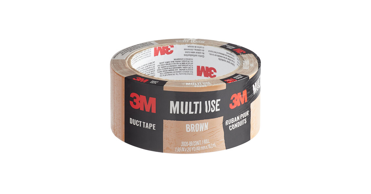 3M 1 7/8 x 20 Yards Brown Multi-Use Duct Tape 3920-BR