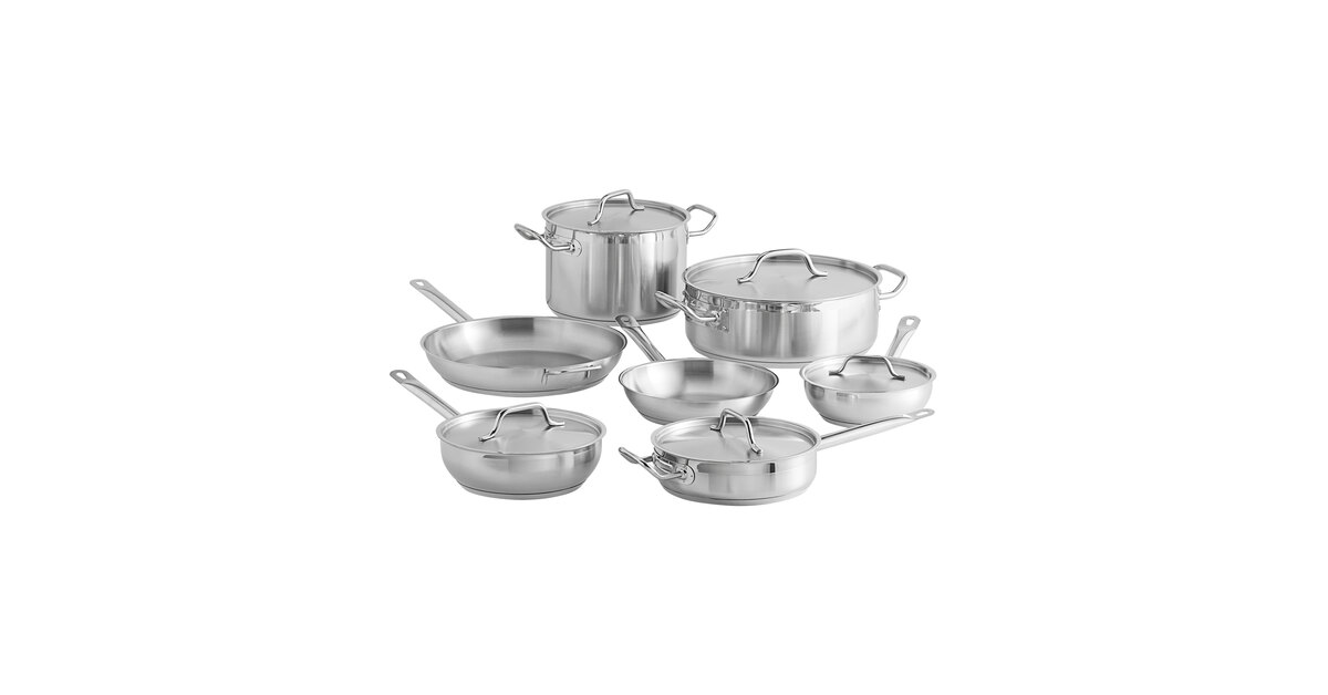 Vigor SS1 Series 12-Piece Induction Ready Stainless Steel Cookware
