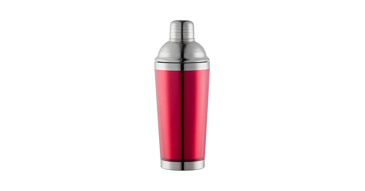 Franmara City Lights 16 oz. Red Double Wall Cobbler Cocktail