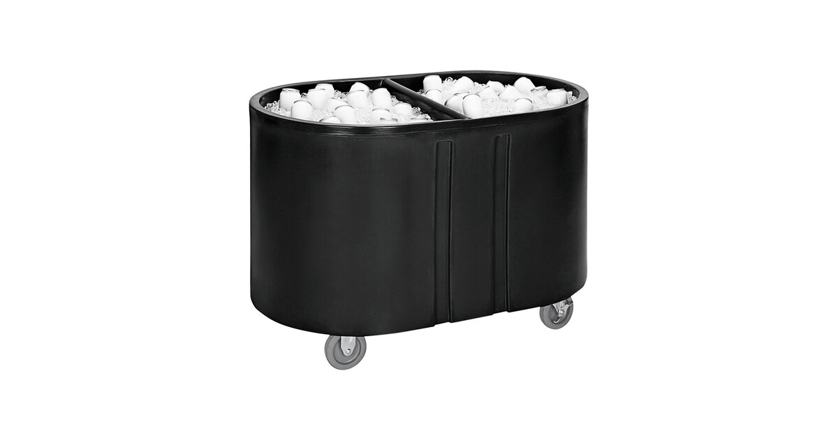 IRP Insulated Beverage Tub Countertop Chiller Beverage Cooler | Black