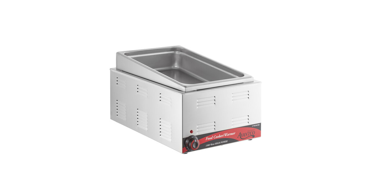 Avantco 12 x 20 Full Size Electric Angled Countertop Food Warmer