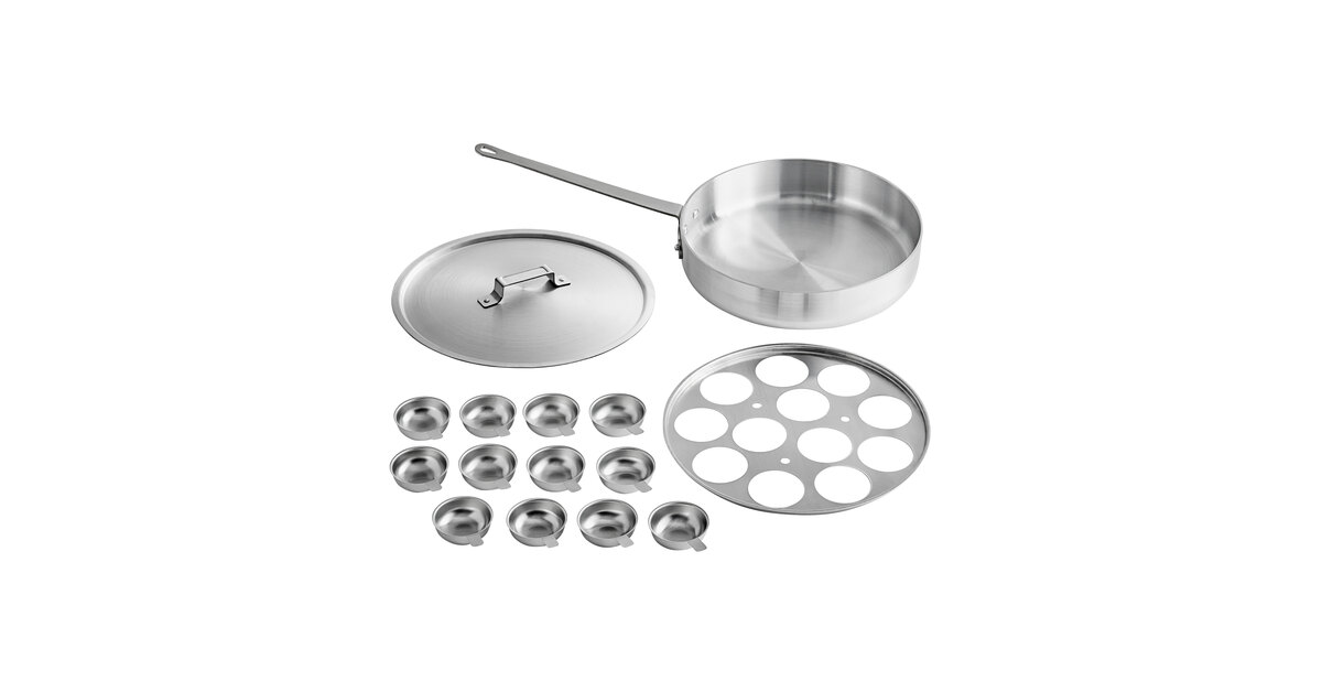 Choice 12-Cup Egg Poacher Set - Includes 12 Non-Stick Cups, Inset, Cover,  and Saute Pan