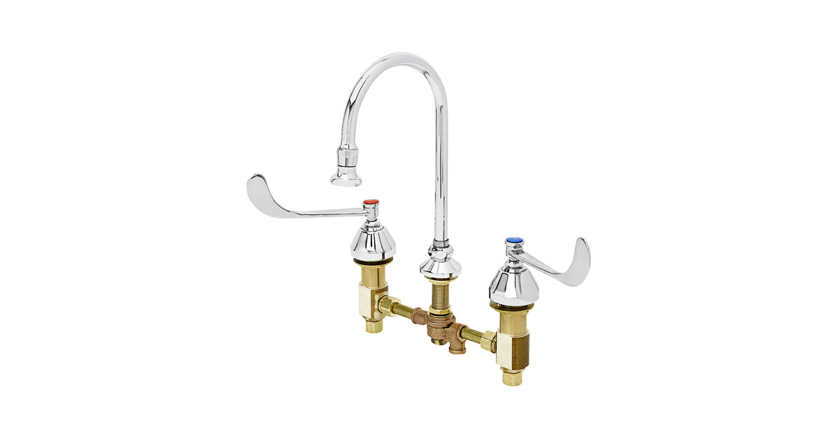 ARCORA Single Handle Single Hole Bathroom Faucet With Drain Kit Included Supply Lines In Brushed Gold 1117A2G - View #9