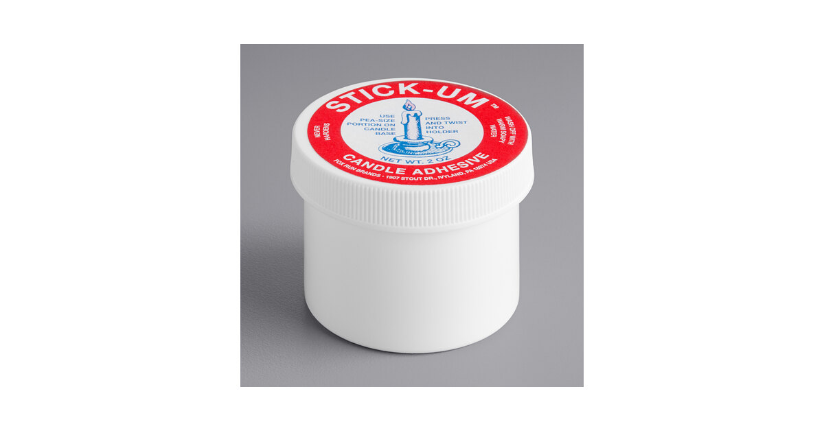 Stick-um Candle Adhesive - 2 pk Candle Stick Adhesive 2oz - Taper Candle  Glue - Candle Stay Secure - Candlestick Adhesive - Stickum Candle Adhesive