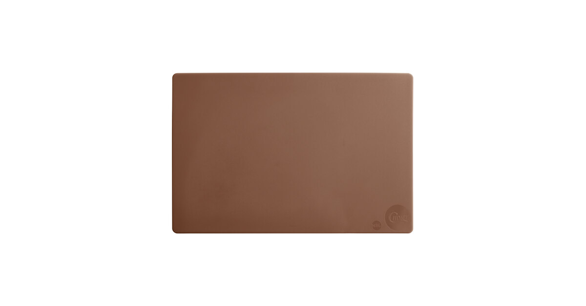 12 x 18 Economy Brown Poly Cutting Board - Cutting Board Company -  Commercial Quality Plastic and Richlite Custom Sized Cutting Boards