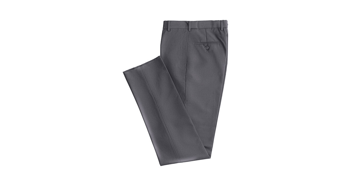 Henry Segal Women's Gray Flat Front Suit Pants - 26