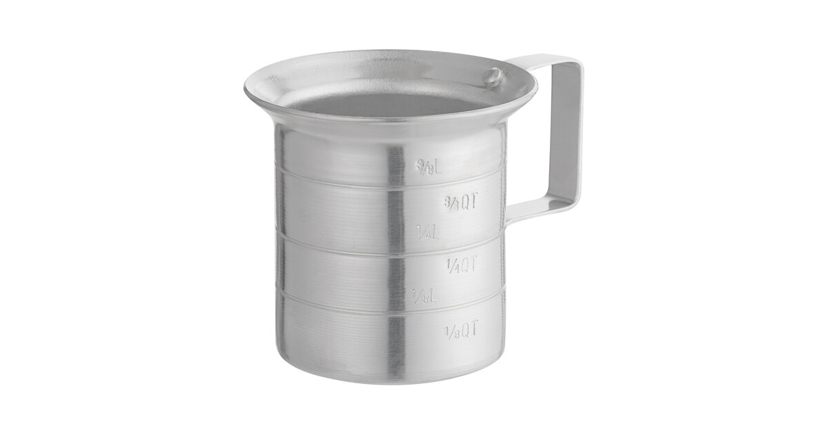 1/2 qt Liquid Measuring Cup, Aluminum (1 ea/48 ea/cs) - Arswarehouse