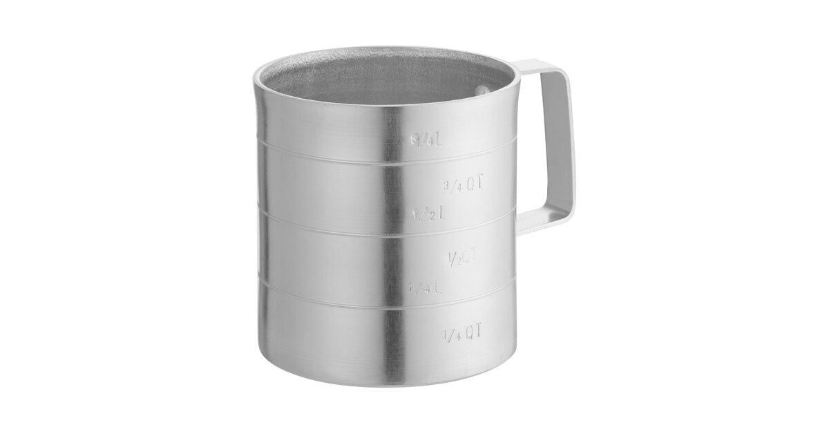 Choice 1 Qt. Aluminum Measuring Cup with Handle