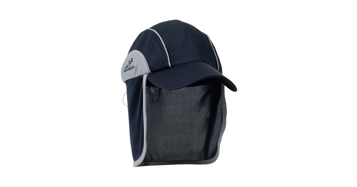 Headsweats Navy Protech Cap with Neck Covering 7708-814