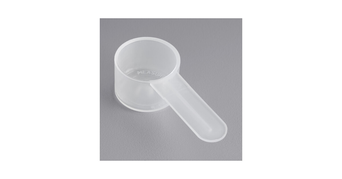 5 cc Polypropylene Scoop with Short Handle - 50/Pack