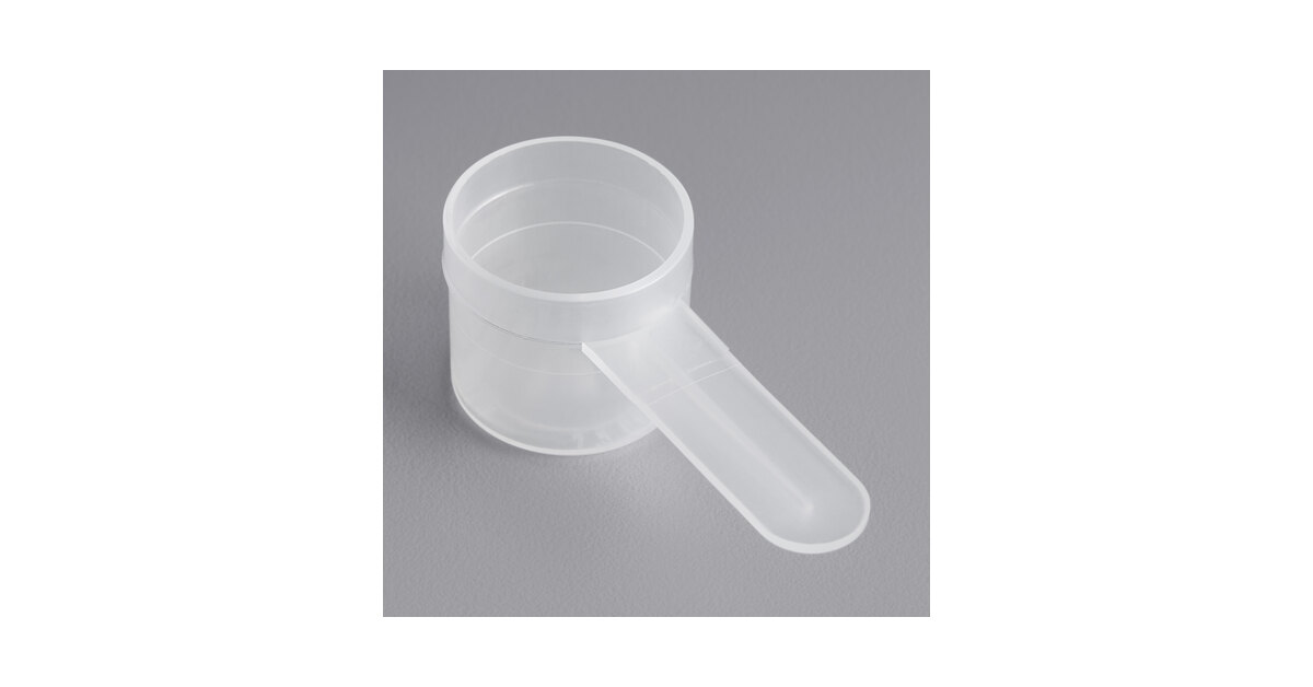 7.5 cc Polypropylene Scoop with Short Handle - 50/Pack