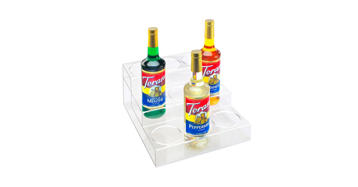 Cal-Mil P296 Clear Acrylic 3 Tier Bottle Organizer- 12