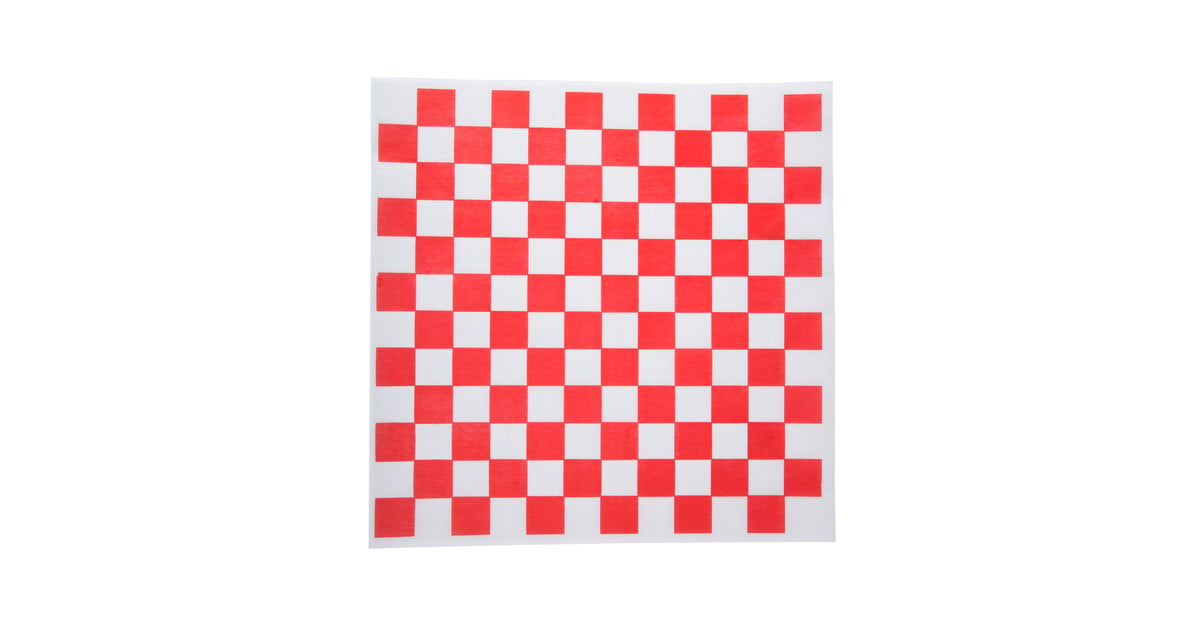 Red Checkered Deli Paper, 5000 Sheets - Custom Packaging and Products, Inc.