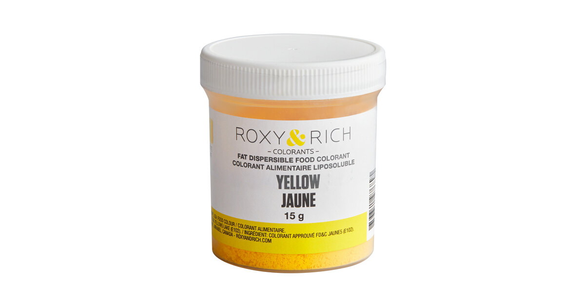 Colorant Alimentaire Liposoluble Jaune - Roxy & Rich