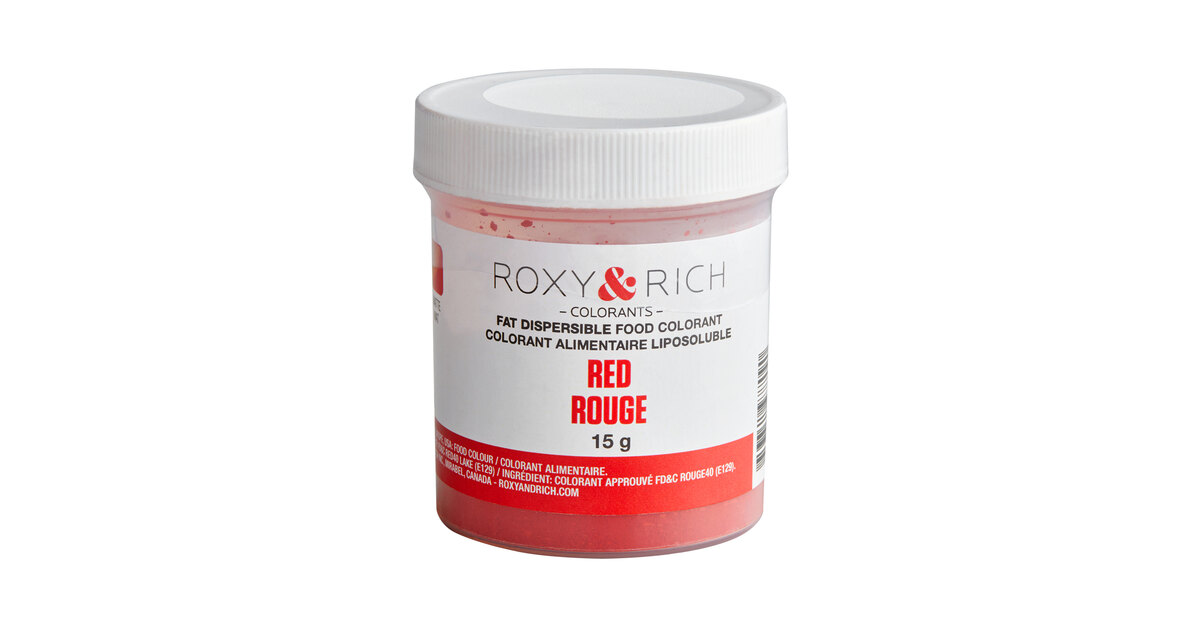 Colorant rouge alimentaire liposoluble - Roxy & Rich