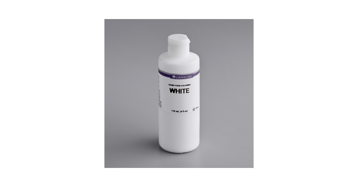 LorAnn White Liquid Food Color, 1 ounce squeeze bottle
