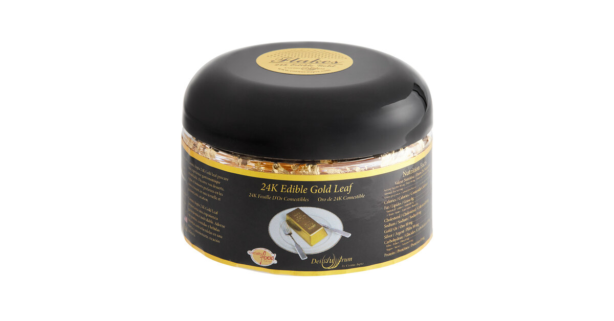 BeePoint beepoint 24k edible gold foil flakes - 100mg gold flakes