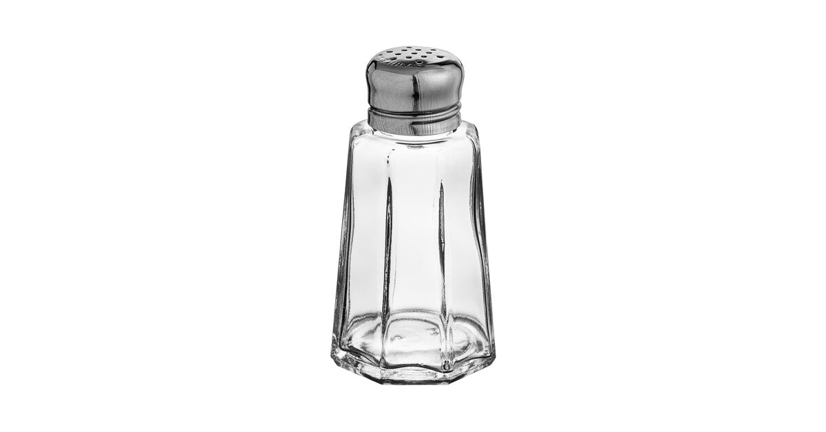 Home Basics 2 oz. Salt and Pepper Shaker, Clear, FOOD PREP