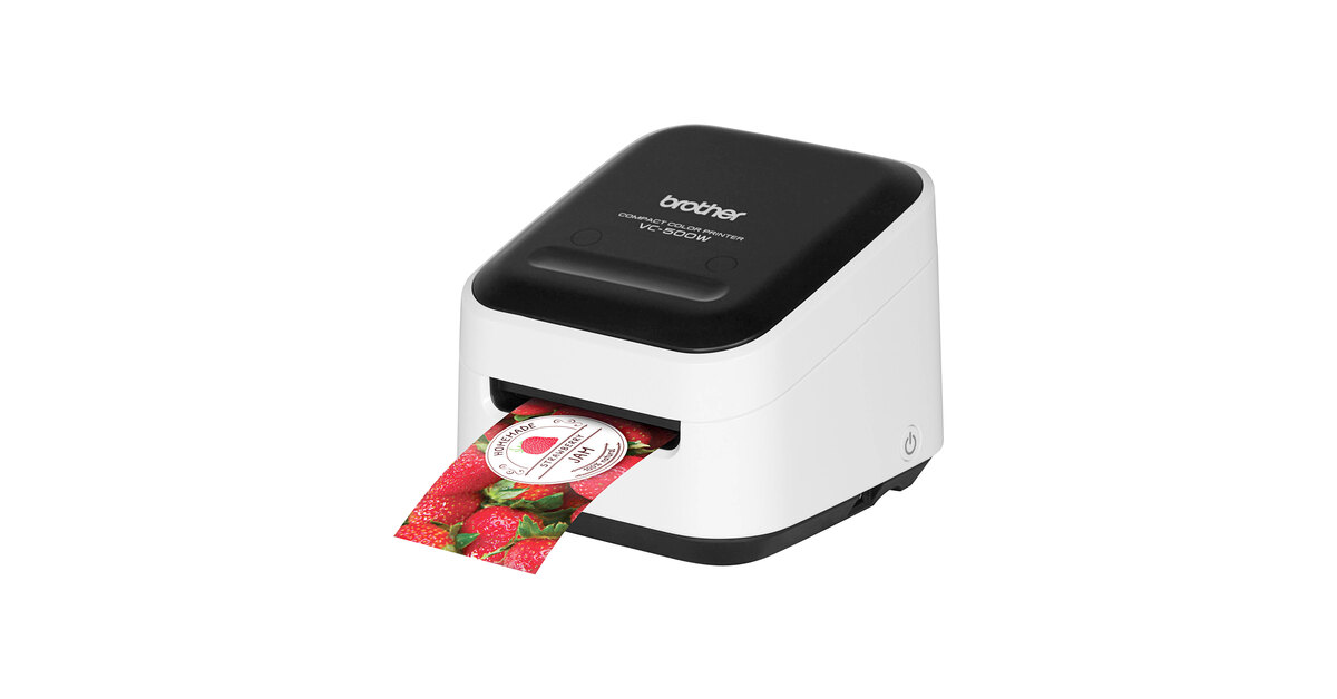 NeweggBusiness - Brother VC500W Wireless Compact Color Label & Photo Printer