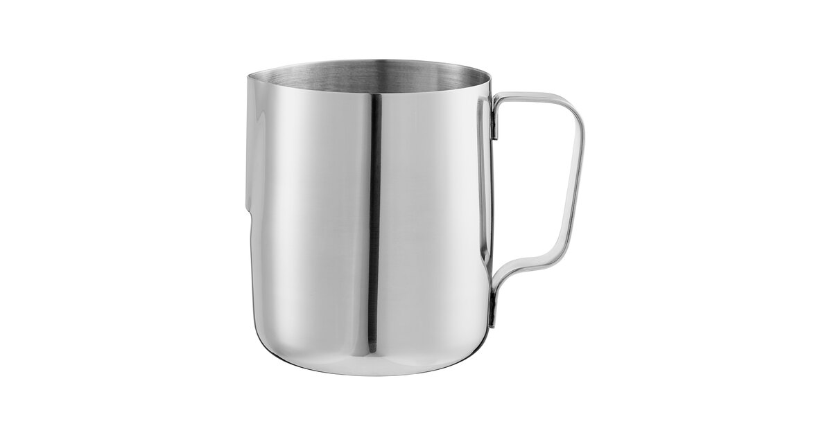 Tablecraft 2024 20 24 oz Stainless Steel Frothing Cup, Mirror Finish