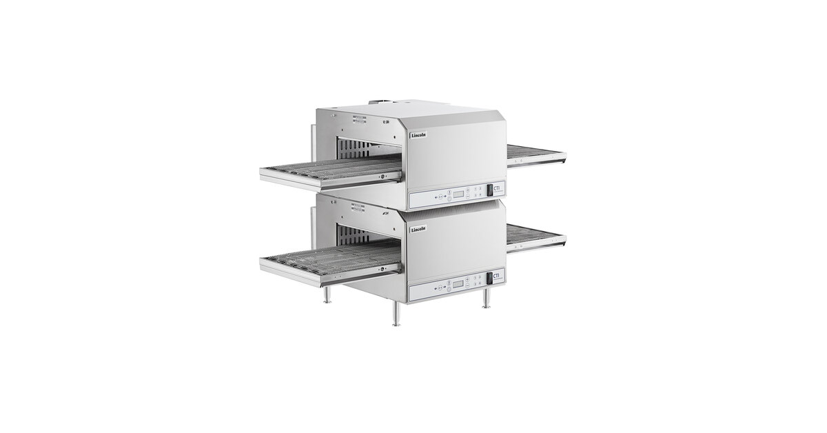 Lincoln V2500/1346 DCTI-V Double Stacked Countertop Impinger