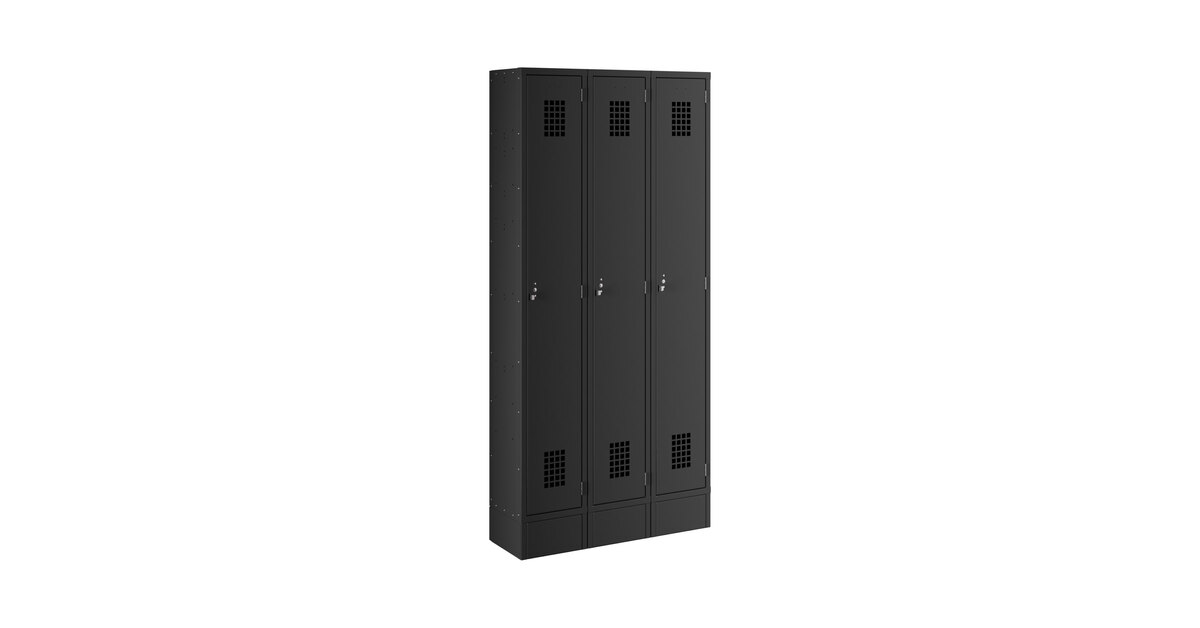 3 Black - Locker Solutions x 36\
