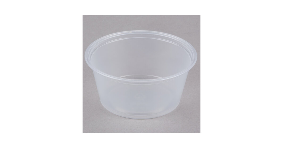 3.25 oz. Plastic Microwavable Portion Cup, Clear, 3,000 ct.